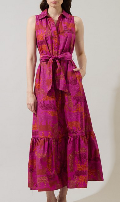In the Jungle Sleeveless Dress