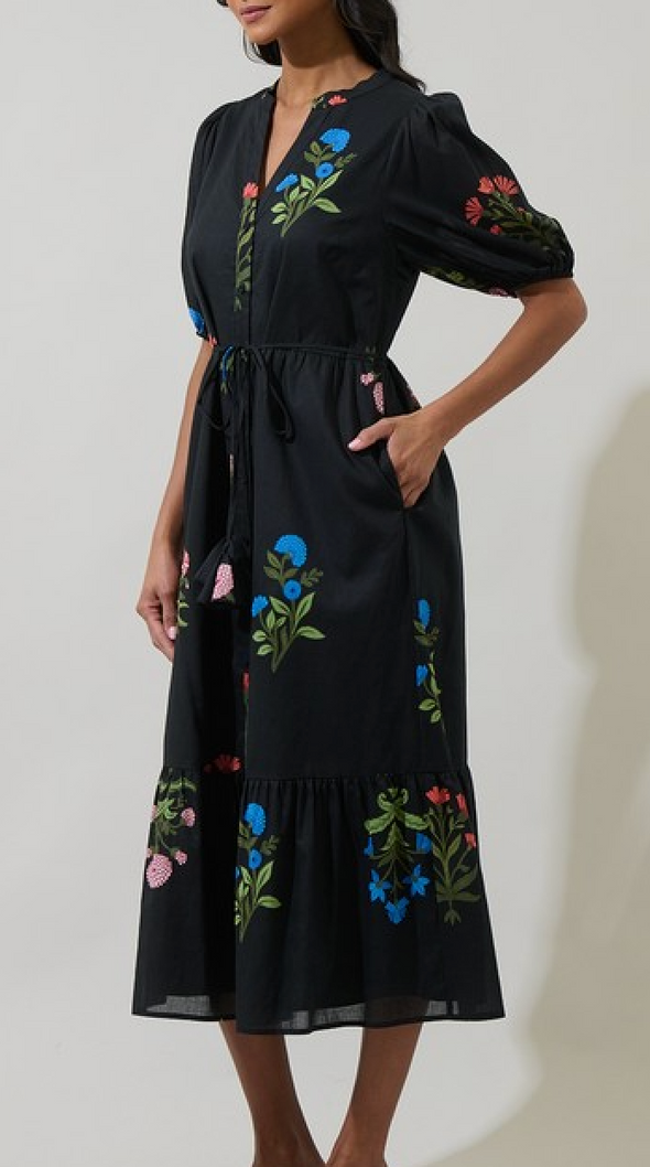 Hester Button Down Midi Dress