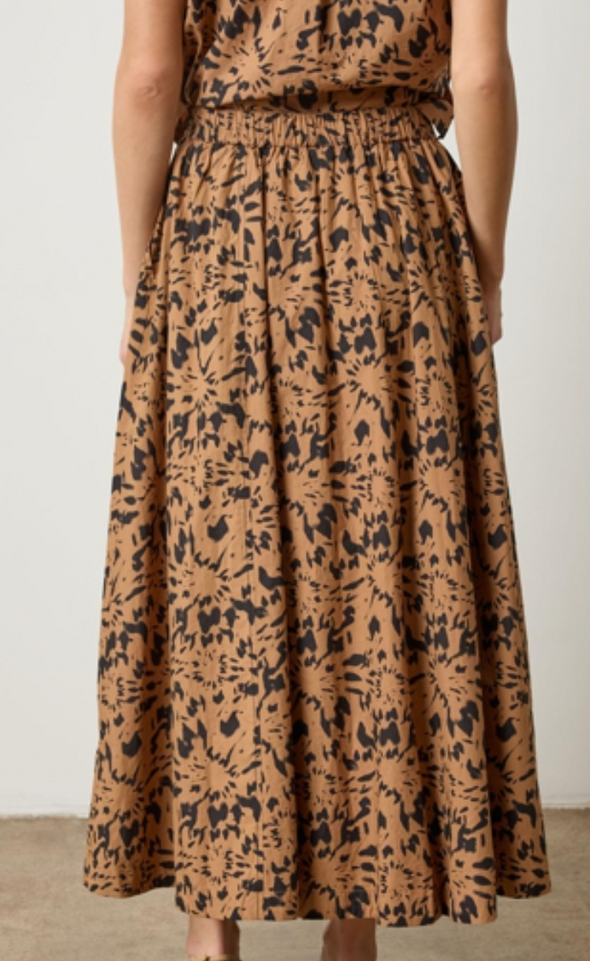 Paneled Maxi Skirt