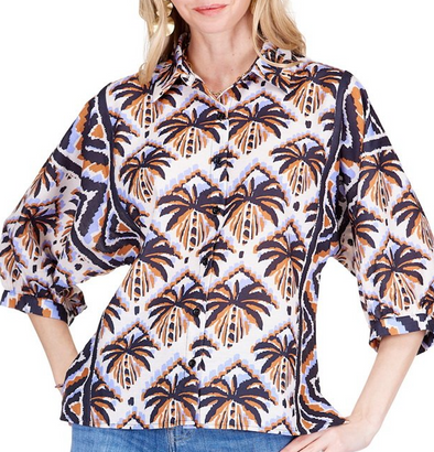 Diamond Palm Blouse