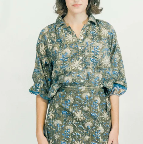 Woodland Iris Top