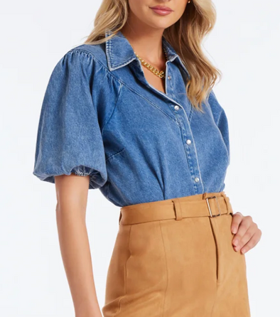 Laurel Denim Top