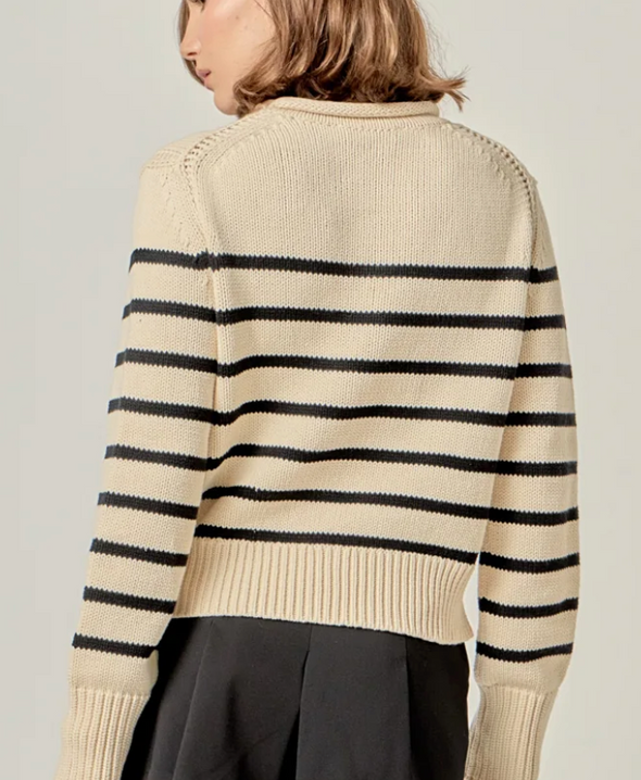 Striped Rollneck Sweater