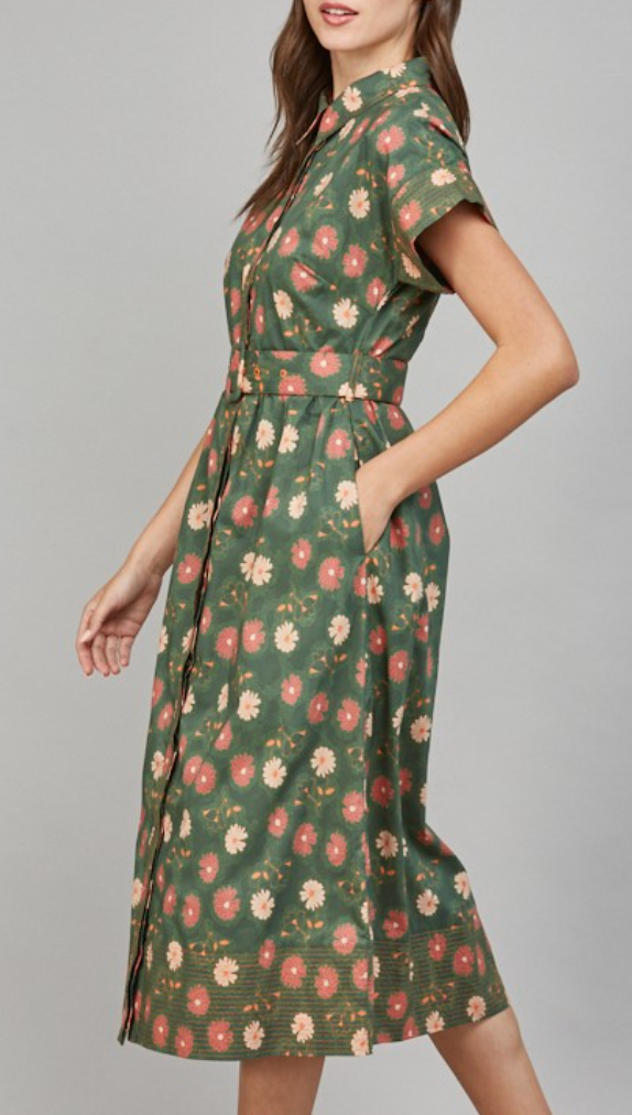 Dominino Floral Dress