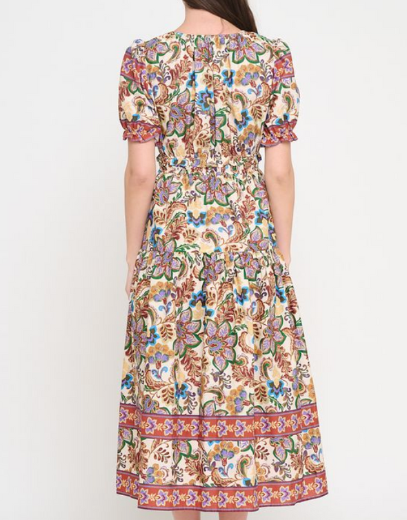 Regal Tapestry Maxi Dress