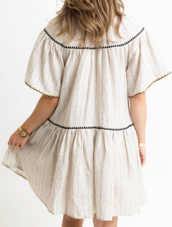 Hazel Contrast Trim Dress