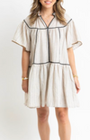 Hazel Contrast Trim Dress