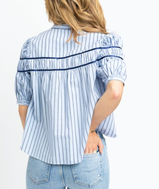 Heather Striped Top