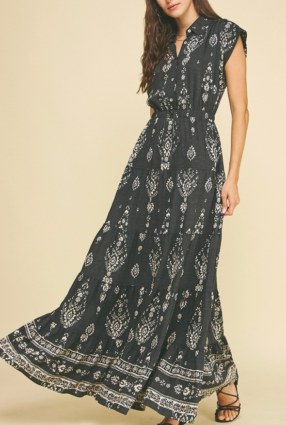 Glenda Aztec Maxi Dress