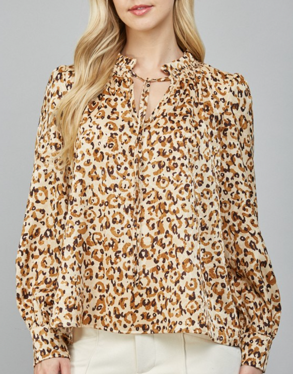 Leta Leopard Blouse