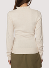 Elena Ruffled Mockneck Sweater