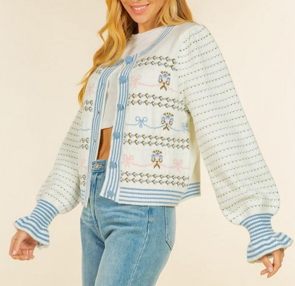 Leidra Bow Sweater