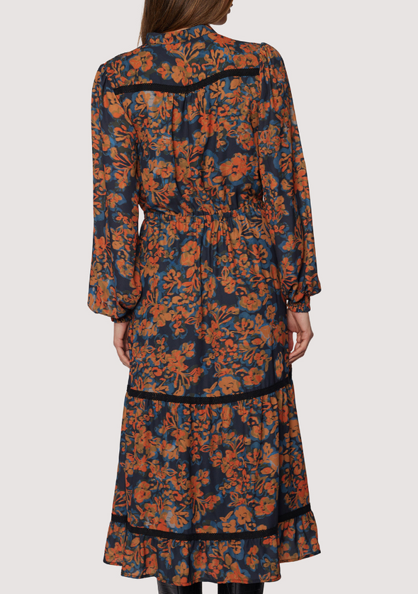 Embers Bloom Midi Dress
