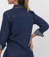 Magnolia Blanket Stitch Denim Shirt