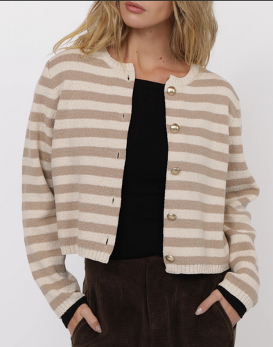Daphne Striped Cardigan
