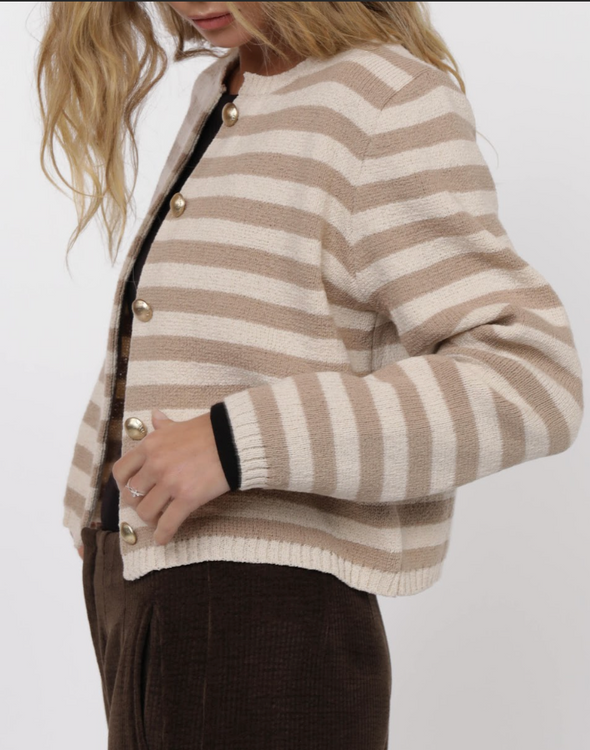 Daphne Striped Cardigan