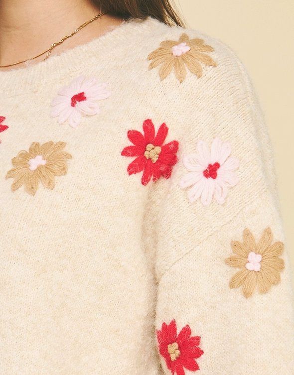 Ellie Embroidered Sweater