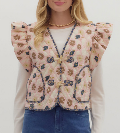 Marcon Floral Vest