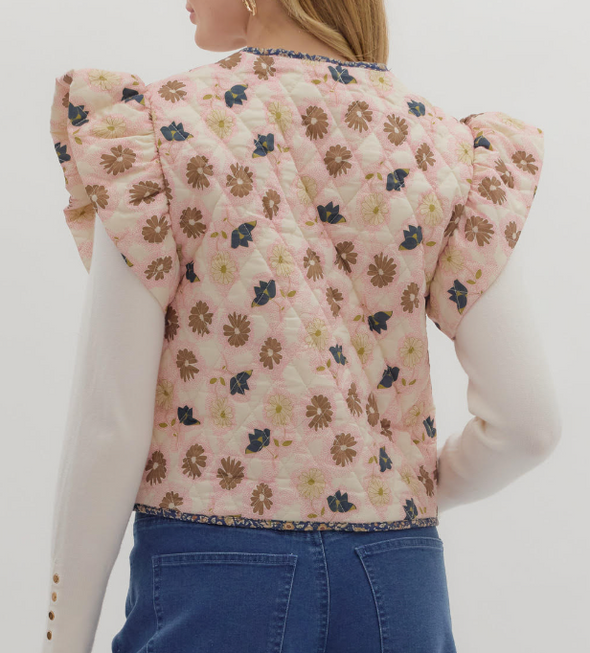 Marcon Floral Vest