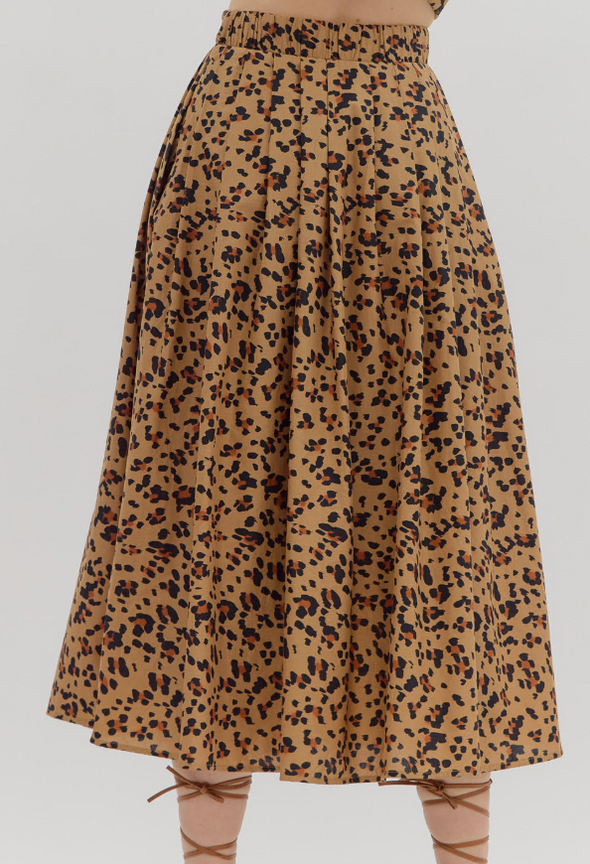 Nina Leopard Skirt