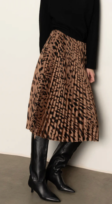 Nostalgia Pleated Midi Skirt