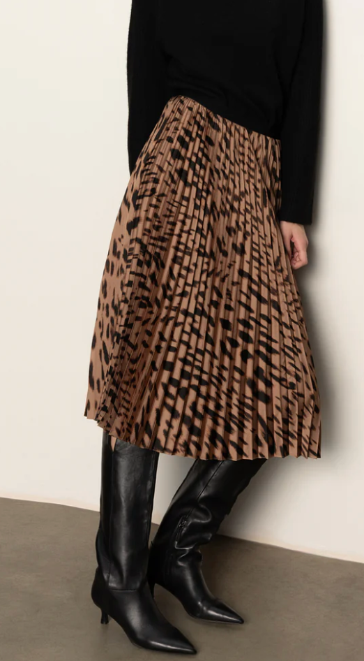 Nostalgia Pleated Midi Skirt