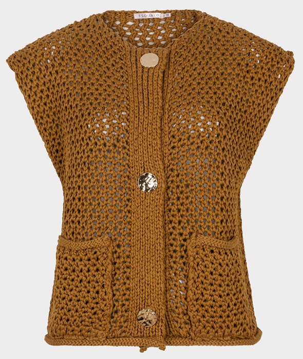 Garland Vest with Gold Buttons