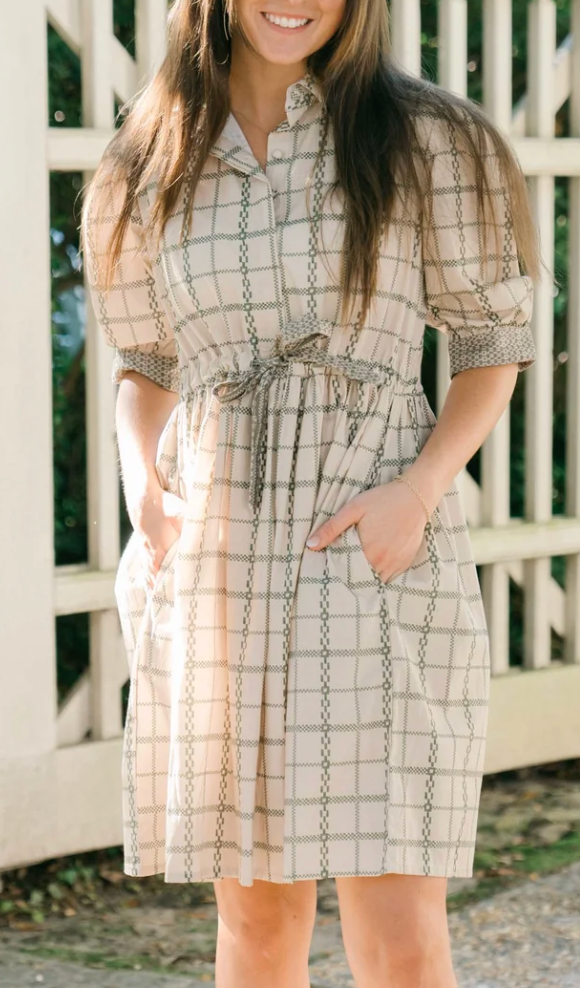 Garden Plaid Kerra Dress
