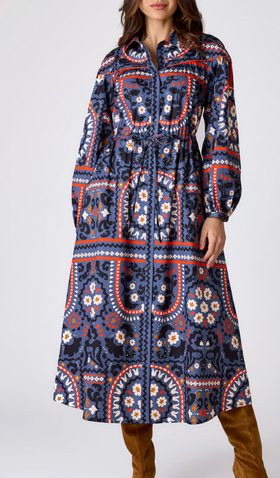 Lucille Western Midi Dress