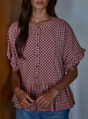 Sayler Gingham Top