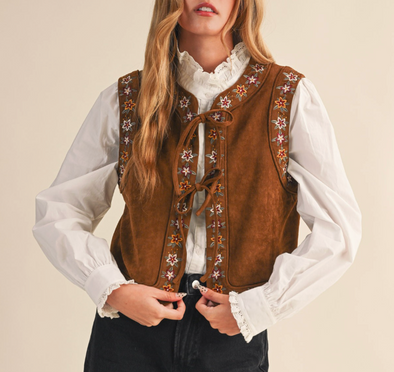 Sloane Vegan Suede Vest