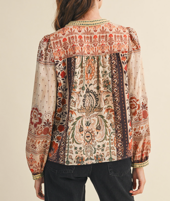 Cecilee Patterned Top