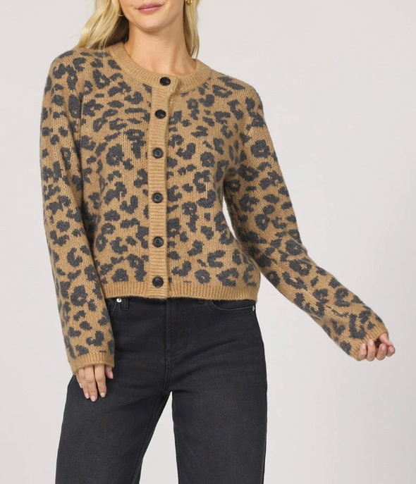 Amina Leopard Cardigan