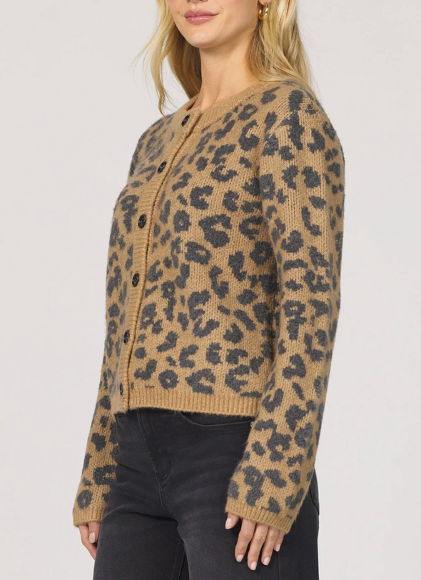 Amina Leopard Cardigan