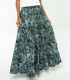 Savannah Green Maxi Skirt