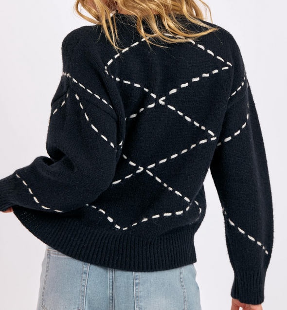 Guest List Contrast Sweater