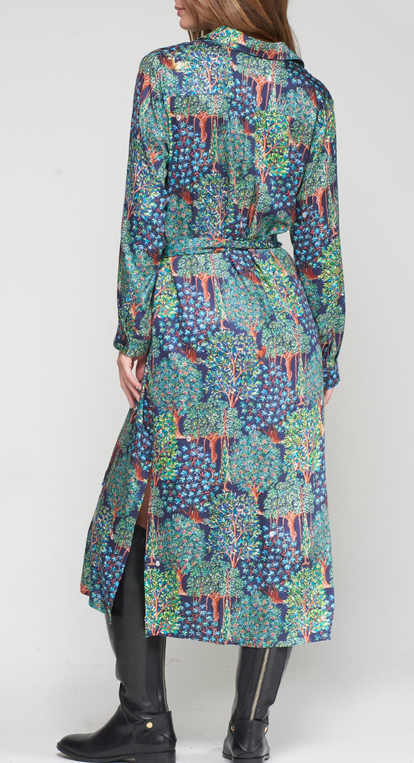 Forest Midi Shirt Dress