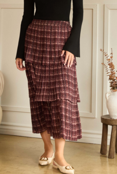 Frank Plaid Skirt