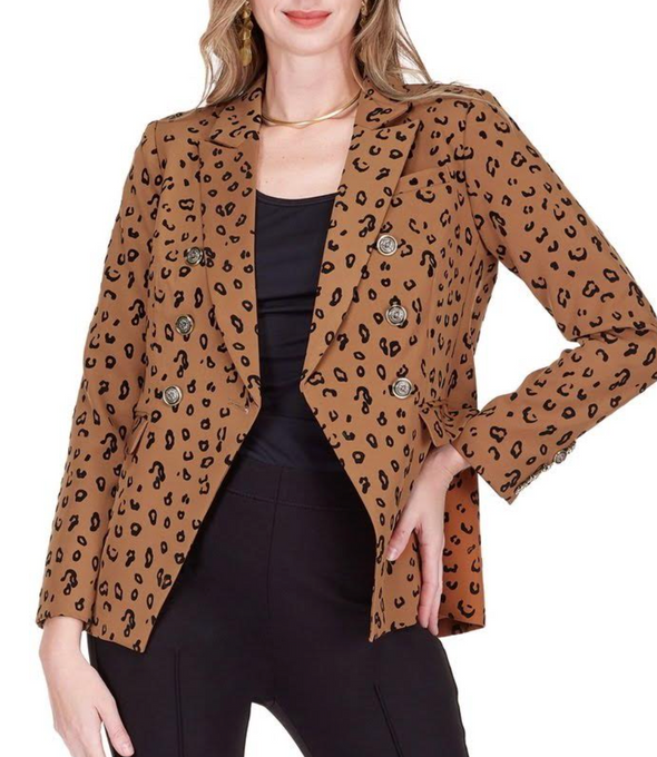 Winnie Leopard Blazer