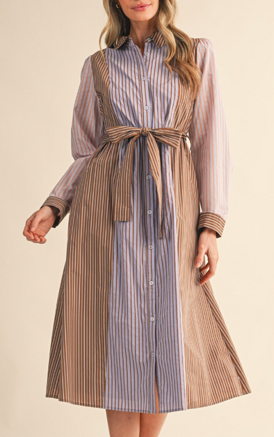 Waterways Striped Dress