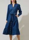 Skylah Denim Midi Dress