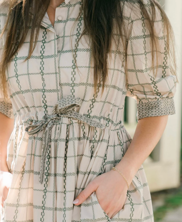 Garden Plaid Kerra Dress