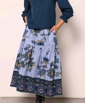 Periwinkle Mosaic Ada Skirt