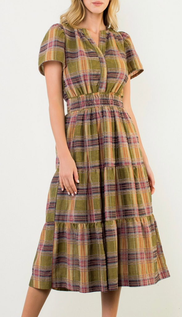 Anson Plaid Dress