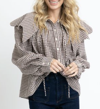 Petra Gingham Top