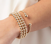 CG Gold 3mm Bead Cuff Gold