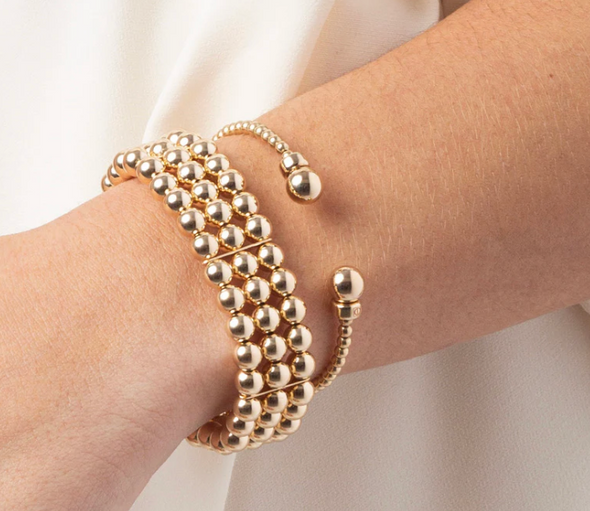 CG Gold 3mm Bead Cuff Gold