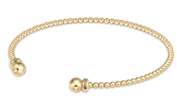 CG 2mm Bead Cuff Gold