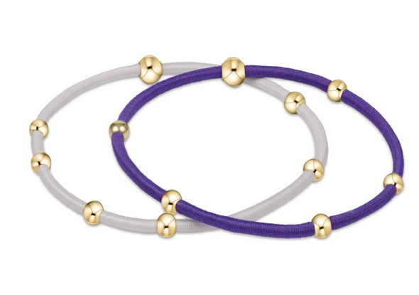 Essentials purple white